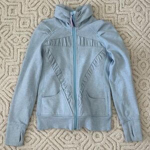 Ivivva by Lululemon Light Blue Zip Sweatshirt